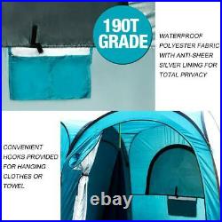 Quictent 2019 Upgraded Oversize 2 Room Pop Up Automatic Rod Bracket Shower Tent