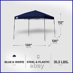 Quik Shade 10ftx10ft Instant Canopy Accommodates Up to 12 People, Blue (Used)