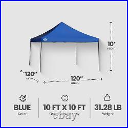 Quik Shade 10x10ft Shade Tech Instant Central Hub Canopy, Blue (Open Box)