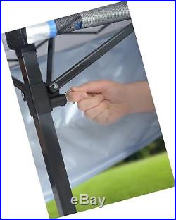 Quik Shade GO Hybrid Compact Slant Leg Backpack Canopy, Blue, 7 x 7-Foot