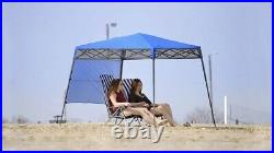 Quik Shade Go Hybrid Sun Protection Pop-Up Compact and 6' x 6', Regatta Blue