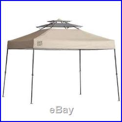Quik Shade Summit SX100 1x10' Straight Leg Pop Up Canopy Tent, Taupe (Open Box)