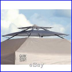 Quik Shade Summit X SX170 10 x 17 Foot Straight Leg Pop Up Instant Canopy, Taupe