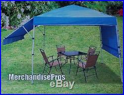 RITE AID HOME DESIGN DOUBLE AWNING BLUE CANOPY GAZEBO TAILGATING SUN SHELTER NEW