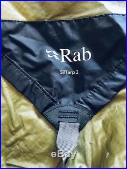 Rab Siltarp2 8'x10' Ultralight Silnylon Tarp Olive Green Barely Used