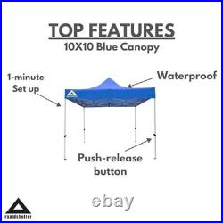 Rapid Shelter Canopy 10'x10' Blue