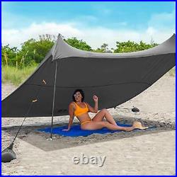 Red Suricata Family Beach Sunshade Sun Shade Canopy UPF50 UV Protection