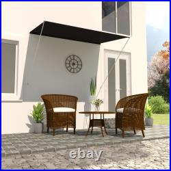 Retractable Awning with Bradde Chain Sunshade Shelter for Patio Outdoor vidaXL