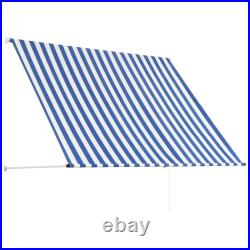 Retractable Awning with Bradde Chain Sunshade Shelter for Patio Outdoor vidaXL