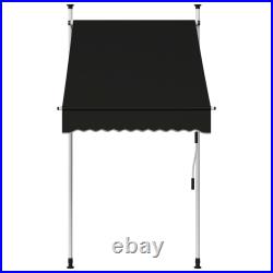 Retractable Awning with Hand Crank Sunshade Shelter for Outdoor Patio vidaXL