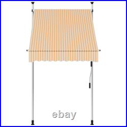 Retractable Awning with Hand Crank Sunshade Shelter for Patio Outdoor vidaXL