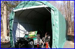 Rhino Shelter Barn Style 12' W x 28' L x 12' H Green Building Gambrel