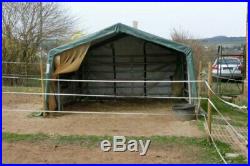 Rhino Shelter House Style Green Horse/Livestock Run In Shelter House