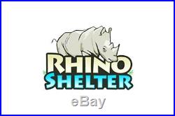 Rhino Shelter Round Style 14' W x 30' L x 12' H Gray Utility Building