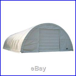 Rhino Shelter Round Style 30' W x 40' L x 15' H White/White Shelter Main Cover