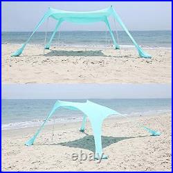 SHINYEVER Beach Tent Sun Shade Portable Pop Up Canopy Large Lightweight Cam
