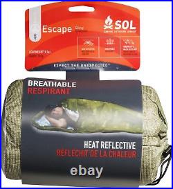S. O. L. Survive Outdoors Longer SOL Escape Bivvy with Hood Green 42gsm