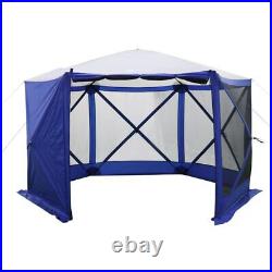 Screen House Outdoor Camping Durable Family 11'x10 One Room Blue 6 Hub
