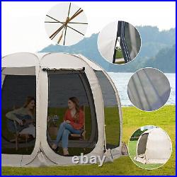 Screen House Room 10/12 FT Large Instant Pop Up Tent Outdoor Camping Tent Canopy