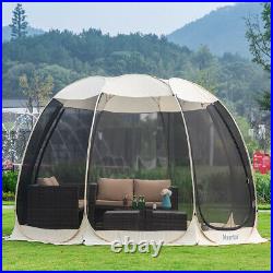 Screen House Room Camping 12x12 Beige Instant Canopy