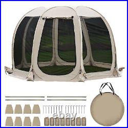Screen House Room Outdoor Camping Tent Canopy 4-10 Person Pop Up Canopy Gazebo