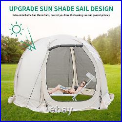 Screen House Room Privacy Screen Pop Up Canopy 10/12' Grill Gazebo Tents Camping