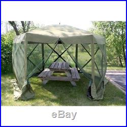 Screen Tent House Gazebo 12x12 Canopy Shelter Camping Survival Kitchen Room Yard