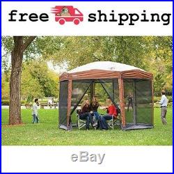 Screened Canopy Sun Shade 12x10 Tent With Instant Setup Pop Up Shelter Camping