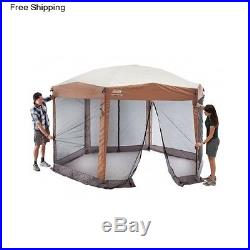 Screened Coleman Canopy Gazebo Shade Shelter Outdoor Party Tent 12x10 House Yard