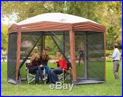 Screened Gazebo Canopy Coleman Instant Tent Patio 12 x 10 Camping Screenhouse