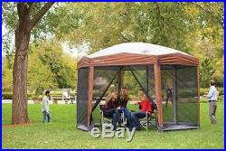 Screened In Gazebo Canopy House Outdoor Camping Dining Shelter Tent Coleman NEW