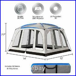 Screened-in Canopy Tent- 14x12 Mesh Screen House for Instant Shelter Shade