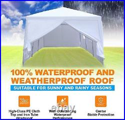 SereneLife Party Tent Commercial Instant Shelter with 4 walls, Waterproof, 8 Bags