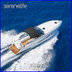 Serene-Life SLBT3BK851 85 3-Bow Aluminum Bimini Top