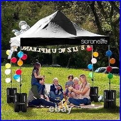 Serenelife SLGZ15BL Waterproof Pop Up Tent Commercial Instant Shelter 10X15FT