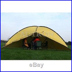 Shade Shelter Beach Canopy Camping Hiking Tent Portable Picnic Outdoor Yellow
