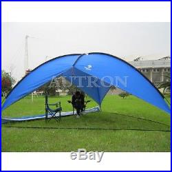 Shade Shelter Beach Canopy Camping Hiking Tent Portable Picnic Outdoor Yellow