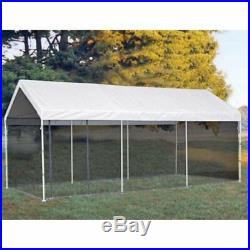 ShelterLogic 10 x 20 ft. All-Purpose Canopy with Screen Kit, White, 10x20