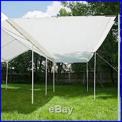 ShelterLogic 20 x 10 ft. All-Purpose Canopy with Extension, White, 10 x 20