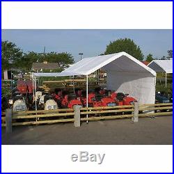 ShelterLogic 20 x 10 ft. All-Purpose Canopy with Extension, White, 10 x 20