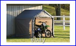 Shelterlogic Storage Shed Outdoor Garden Garage Heavy Duty Waterproof 6 x 6 Grey