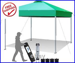 Slowsnail Outdoor Pop up Canopy Tent, 13' X 13' Instant Sun Shelter