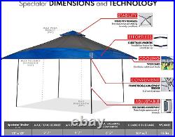 Spectator Instant Shelter Canopy, 13' X 13' with 169 Sq Ft of Shade, Vented Roof