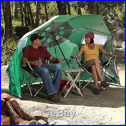 Sport-Brella 8' Wide Portable Sun Weather Shelter Beach Camping Umbrella Blue