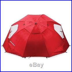 Sport-Brella Portable All-Weather and Sun Umbrella. 8-Foot Canopy. Red
