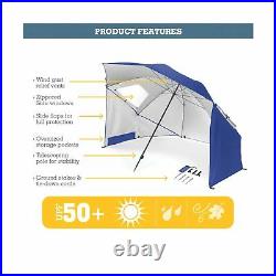 Sport-Brella XL Vented SPF 50+ Sun and Rain Canopy Umbrella for Beach and Sports