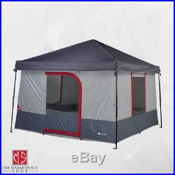 Straight Leg Navy Canopy With ConnecTent Enclosure 6 Person Tent 10' x 10