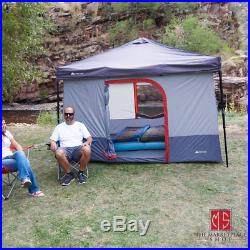 Straight Leg Navy Canopy With ConnecTent Enclosure 6 Person Tent 10' x 10