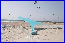 Sun Shade Shelter Beach Sunshade And Gazebo Tent 210 X 210 With Sand Anchors
