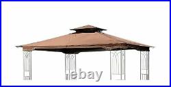 Sunjoy Replacement Gazebo Canopy 10 x 12 Regency II Classic Outdoor Patio Brown